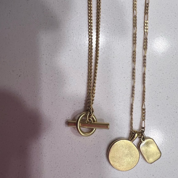 TWO Madewell Gold Toned Necklaces - Picture 4 of 6